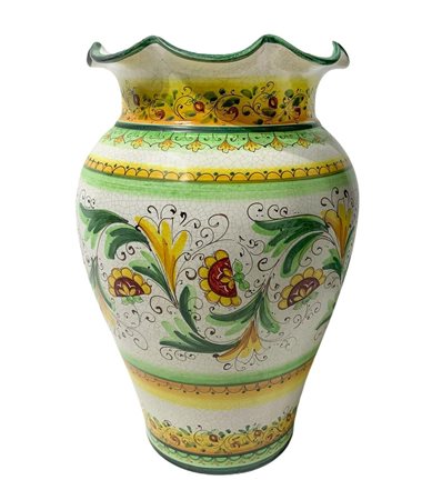 Vaso in maiolica.