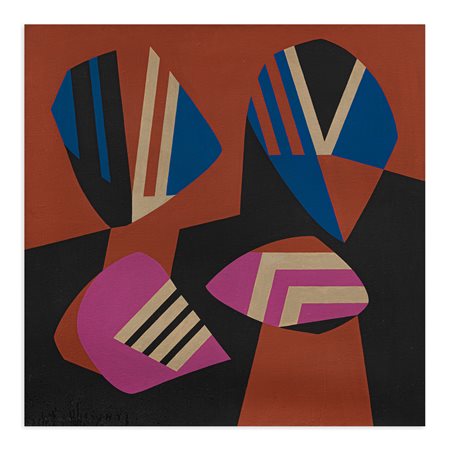 CLAUDE RONALD BENTLEY (1915-1990) - Quatres formes asymétriques, 1971
