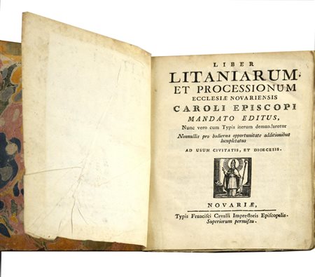 LIBER LITANIARUM ET PROCESSIONUM ECCLESIAE NOVARIENSIS CAROLI EPISCOPI...