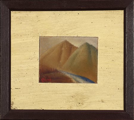 Ocri Romano da Feltre, Paesaggio, montagne, 1952