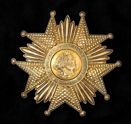 Ordine della Legion d’Onore, placca di gran croce
Francia primo quarto XX sec.