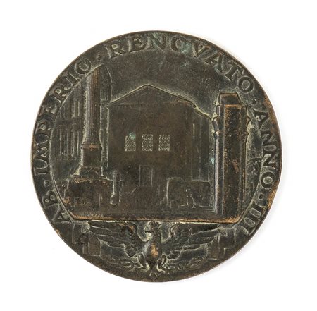 Medaglia commemorativa per il restauro del Senato nel foro Romano