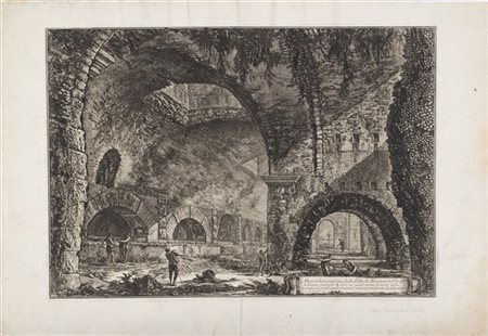 Giovanni Battista Piranesi Altra veduta interna della Villa di Mecenate a Tivoli