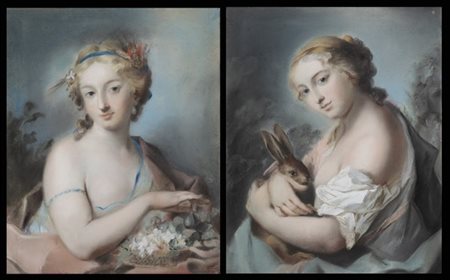 Scuola del secolo XVIII, da modelli di Rosalba Carriera

L'Estate; L'Autunno
Co