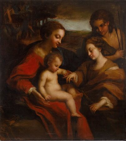 * Copia da Correggio, fine del secolo XVIII - inizio XIX

Matrimonio mistico di