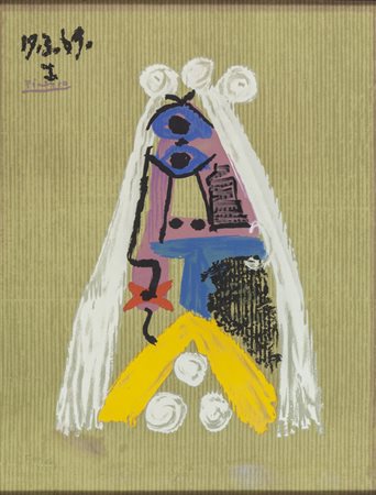 PABLO PICASSO (1881-1973) <br>Portrait imaginaire 