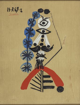 PABLO PICASSO (1881-1973) <br>Portrait imaginaire 
