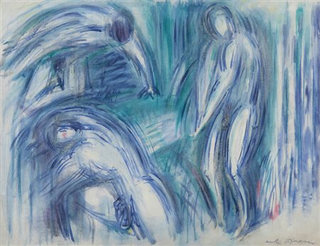 ANDRE MASSON (1896-1987) <br>Baigneurs 