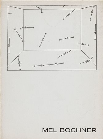 (rif.) Mel Bochner - Lotto composto da 06 stampe vintage e catalogo della mostra Mel Bochner, 70s