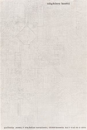 (rif.) Alighiero Boetti, AA.VV. (,)  - Lotto composto da 3 poster, 1970