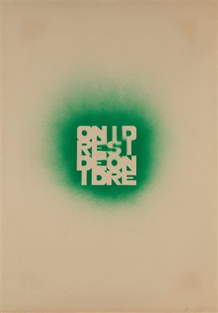 Alighiero Boetti (Torino 1940-Roma 1994)  - Ordine e disordine, 1984