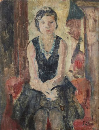 SEIBEZZI FIORAVANTE (1906 - 1975) - Ritratto di donna. .