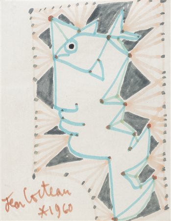 JEAN COCTEAU, Poisson, 1960