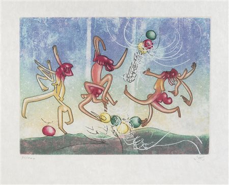 ROBERTO SEBASTIAN MATTA, Due acqueforti e acquetinte a colori