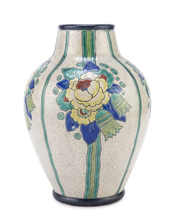 VASO IN CERAMICA, MANIFATTURA BOCH BELGIO 1900 ca.