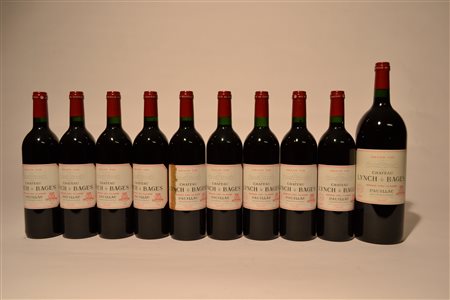 Chateau Lynch-Bages 19989 bt1 bt Mg10 btE1 bt etichetta danneggiata