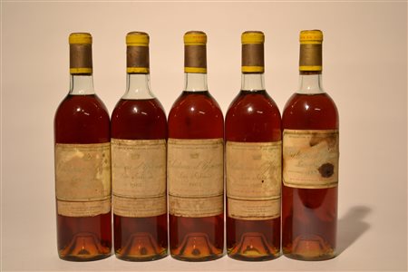 Chateau D&rsquo;Yquem1970 - 1 bt1962 - 4 bt5 btDEtichette e capsule...