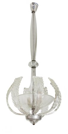 BAROVIER & TOSO <br>Un lampadario, anni "40. 