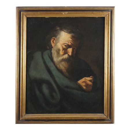 Francesco Fracanzano (ambito) San Bartolomeo olio su tela, cm. 68x55