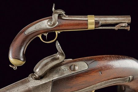 Pistola a luminello da marina Mod. 1837