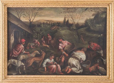 Ambito di, Francesco Giambattista da Ponte, detto FRANCESCO BASSANO. “Scena...