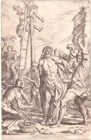 Giuseppe Maria Mitelli (1634-1718) da Lorenzo Garbieri (1580-1654): CRISTO SPOGLIATO PER LA CROCIFISSIONE,  C. 1679