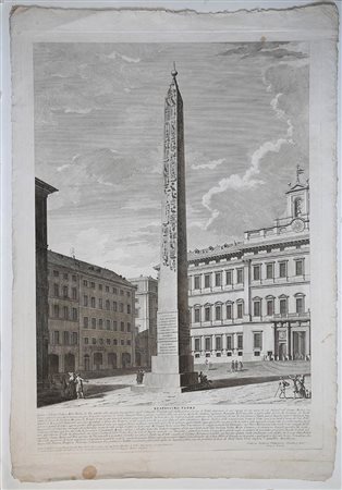 Francesco Barbazza (1771-1789 (fl.)): OBELISCO DI MONTECITORIO, C. 1789