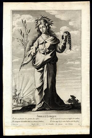 Gilles Rousselet (1610-1686) da  Claude Vignon (1593-1670): LA SIBILLA LYBICA 