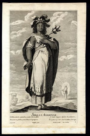 Gilles Rousselet (1610-1686) da  Claude Vignon (1593-1670): LA SIBILLA AGRIPPINA 