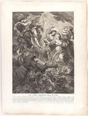 Gaspard Duchange (1662-1757) da Jean-Marc Nattier (1685-1766) da Peter Paul Rubens (1577-1640): LA PAIX CONFIRMÉE DANS LE CIEL