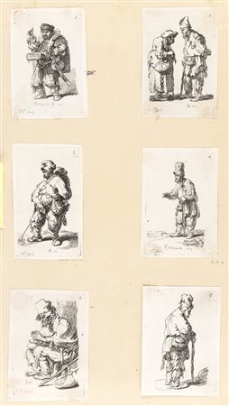 François Vivares (1709–1780) da Rembrandt van Rijn (1606–1669): I MENDICANTI