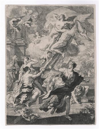 Anton Joseph Prenner ( 1683-1761) da Francesco Solimena (1657-1747): RATTO DI ORIZIA, 1728