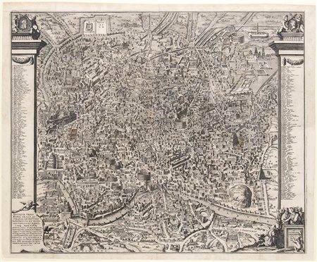 Pieter van der Aa (1659-1733)  : ANTIQUAE URBIS ROMAE IMAGO ACCURATISS EX VETUSTIS MONUMENTIS…