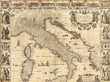 John Speed (1552-1629): ITALIA..., 1626