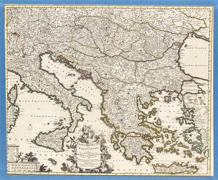 Frederick De Wit (c.1629-1706): DANUBII FLUVII SIVE TURCICI IMPERII IN EUROPA NOVA TABULA…