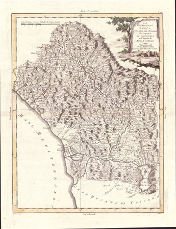 Antonio Zatta (1722-1797): LA REPUBBLICA DI LUCCA, CON PARTE DEL MODENESE