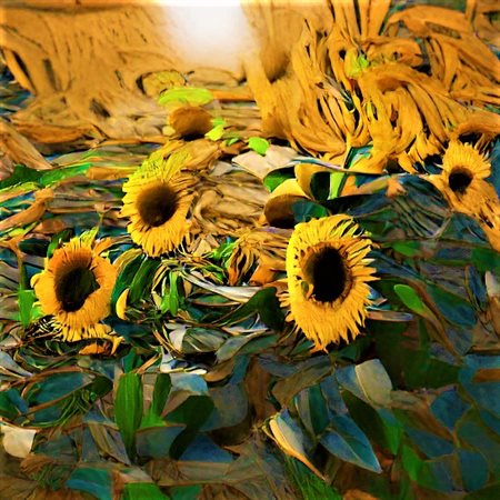 Metadimention al 3M “#68/4999 Metadimensional Image - Surreal Sunflowers”