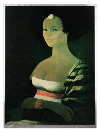 SALVATORE FIUME (1915-1997) - Gioconda africana (Omaggio all'Africa)