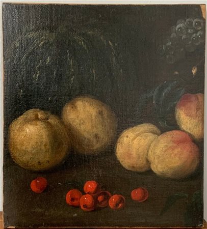 Ignoto "Composizione di frutta" frammento ad olio su tela (cm 32,5x29,5)

(dife