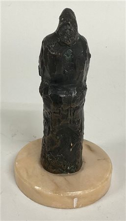 Giuseppe Gorni "Figura femminile" scultura in bronzo (h cm 14) poggiante su su b