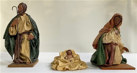 Celestino e Filippina Sangiuliano, Palermo "Sacra Famiglia" tre figure da presep