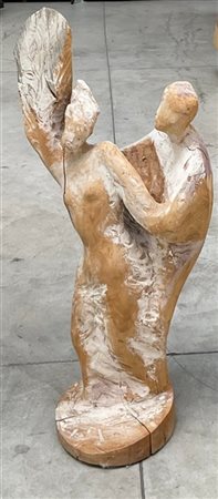 Gianni Aricò "Apollo e Dafne" 1996
scultura in legno parzialmente dipinto
(h cm