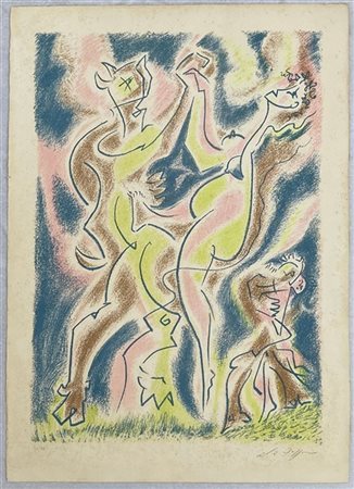 André Masson "Senza titolo" 
litografia a colori
cm 70x50
firmata e numerata 26/