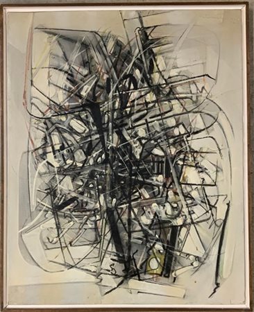 Edoardo Franceschini "Condizione" 1962
olio su tela
cm 82x65
firmato e datato in