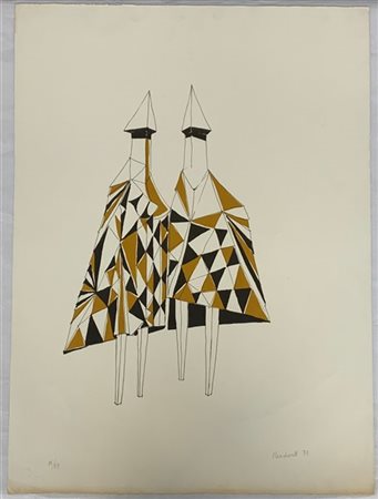 Lynn Chadwick "Checkmates" 1972
litografia, su carta BFK Rives
cm 76x56
firmato