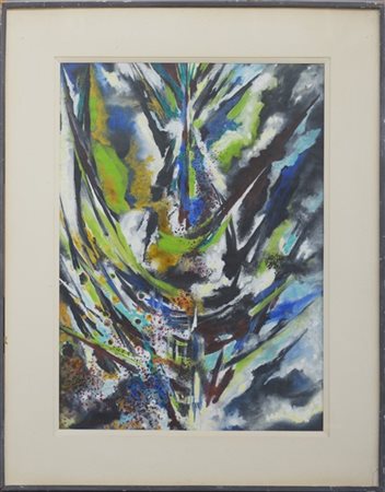 Raffaele Castello "Senza titolo" 1955
tempera su cartoncino
cm 66,5x48
firmato e