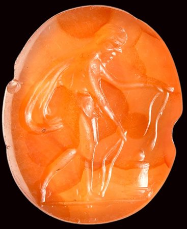 A postclassical agate intaglio. Sacrifice scene. 