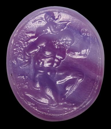 A postclassical glass impression. Hercules.