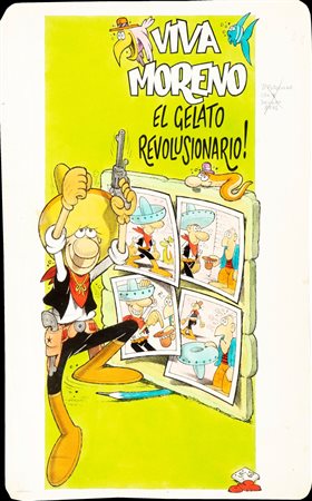 Benito Jacovitti - Cocco Bill: gelato Moreno, 1968