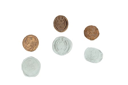 Lotto composto da quattro sigilli in bronzo, privi di manico, secoli XVIII - XIX